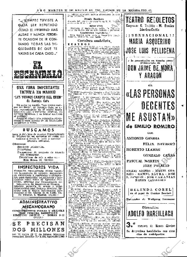 ABC MADRID 21-01-1964 página 65