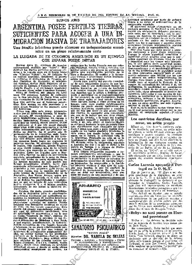 ABC MADRID 22-01-1964 página 30