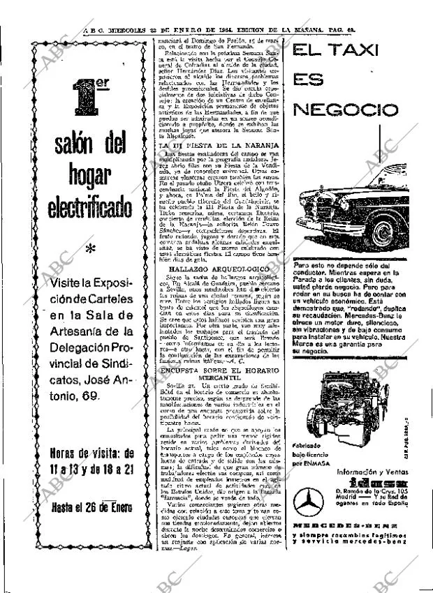 ABC MADRID 22-01-1964 página 40