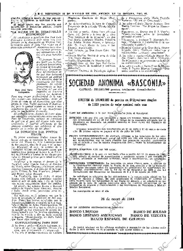 ABC MADRID 22-01-1964 página 47