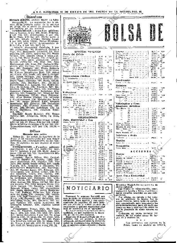 ABC MADRID 22-01-1964 página 48