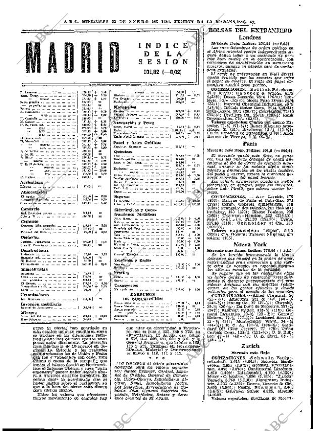 ABC MADRID 22-01-1964 página 49