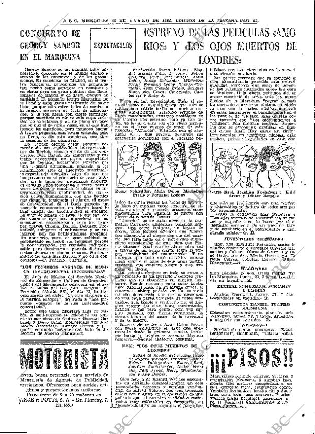 ABC MADRID 22-01-1964 página 55