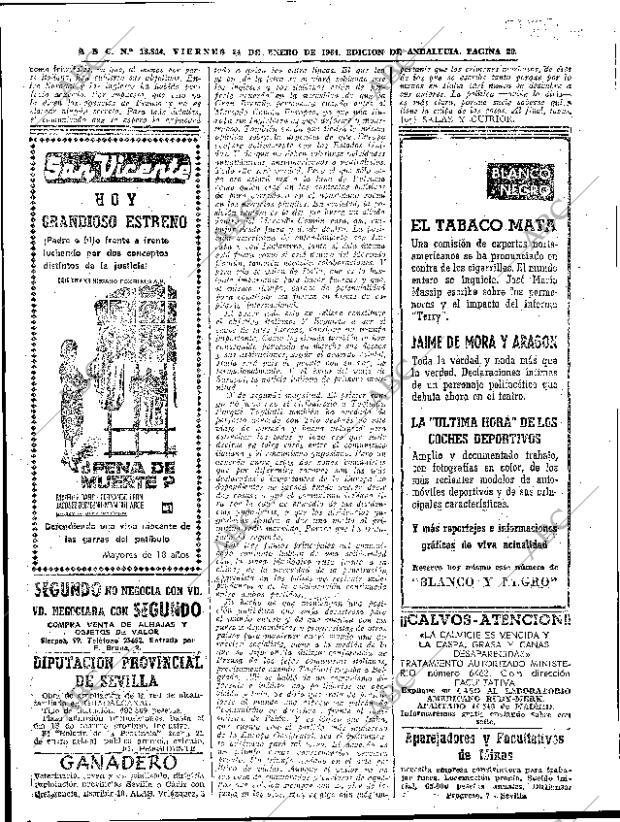 ABC SEVILLA 24-01-1964 página 20