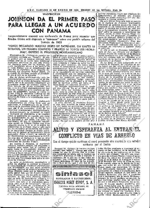 ABC MADRID 25-01-1964 página 39