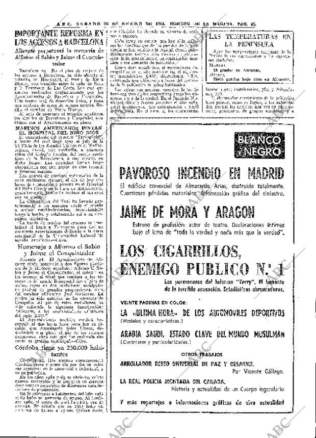 ABC MADRID 25-01-1964 página 47