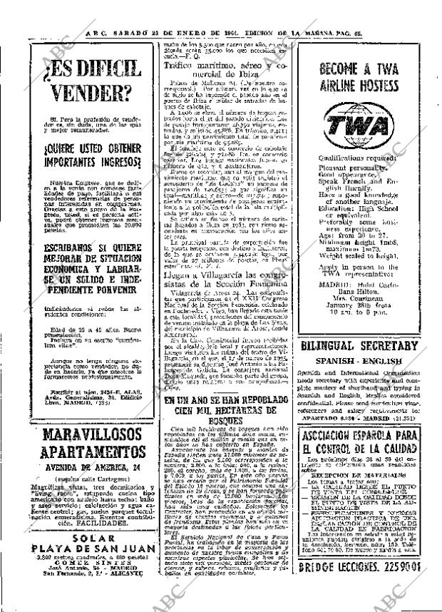 ABC MADRID 25-01-1964 página 48