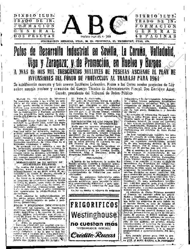 ABC SEVILLA 25-01-1964 página 15