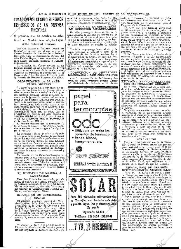ABC MADRID 26-01-1964 página 66