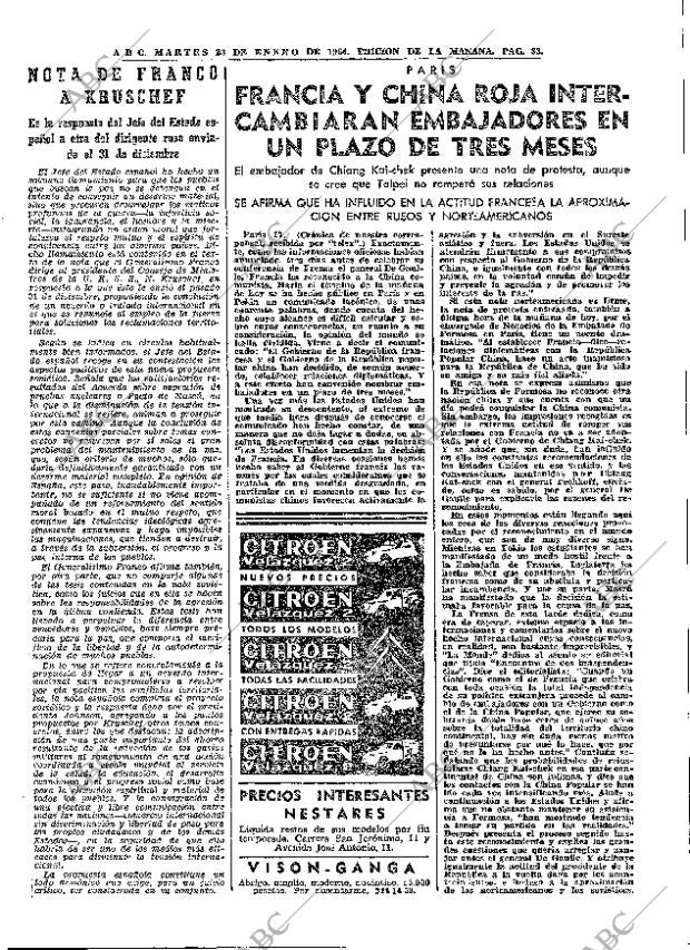 ABC MADRID 28-01-1964 página 33