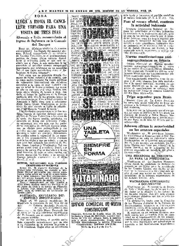 ABC MADRID 28-01-1964 página 36