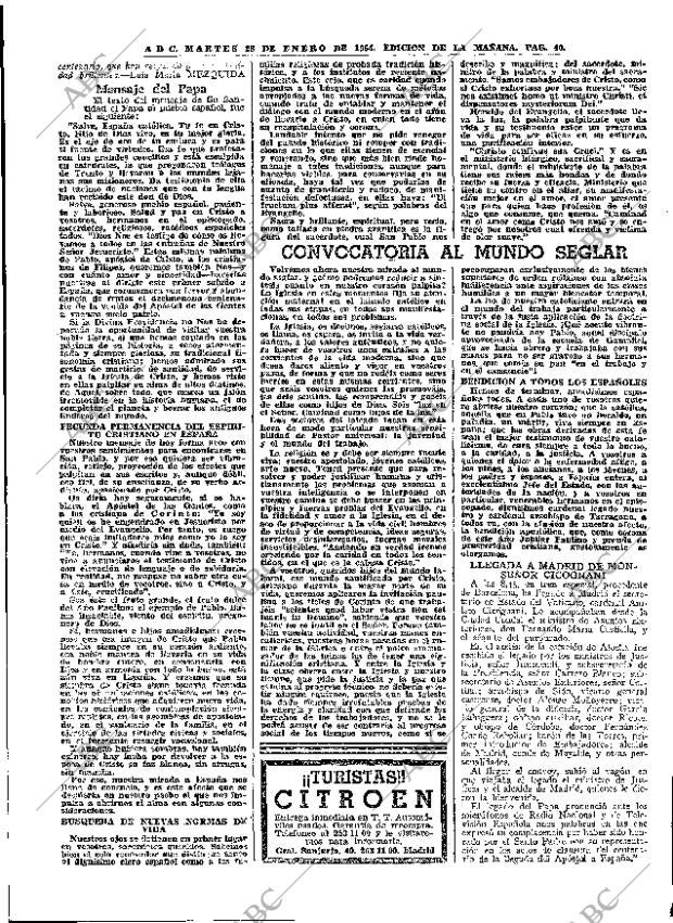 ABC MADRID 28-01-1964 página 40