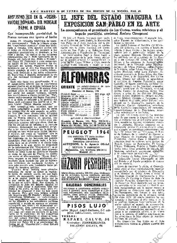 ABC MADRID 28-01-1964 página 41