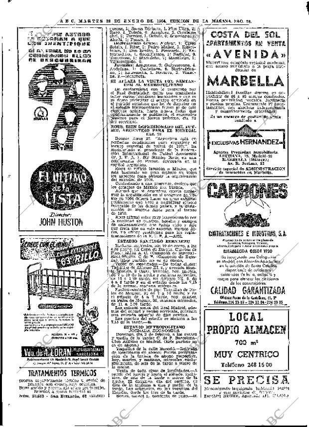 ABC MADRID 28-01-1964 página 58