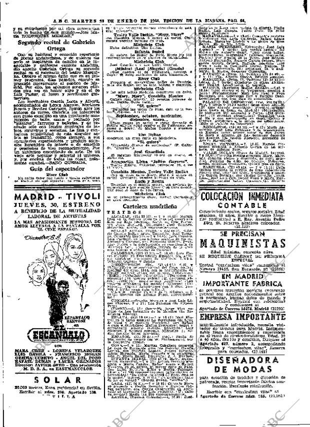 ABC MADRID 28-01-1964 página 64