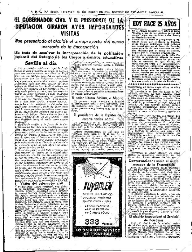 ABC SEVILLA 30-01-1964 página 41