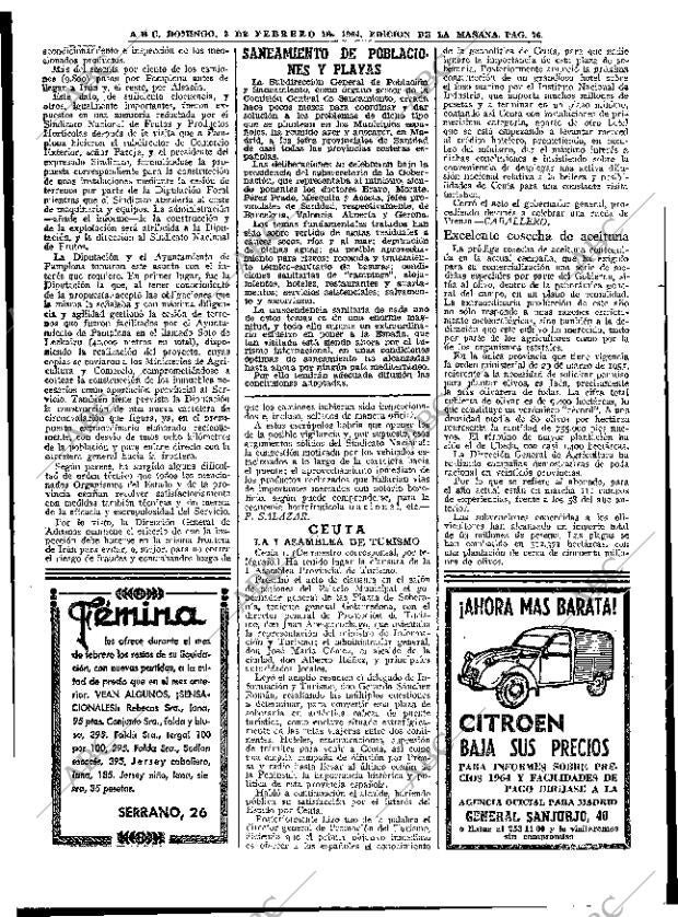 ABC MADRID 02-02-1964 página 76