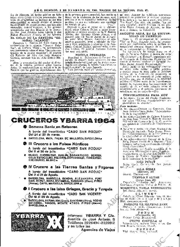 ABC MADRID 02-02-1964 página 87