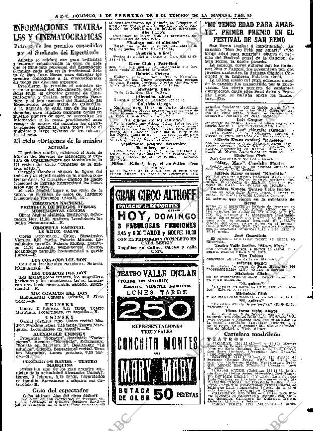 ABC MADRID 02-02-1964 página 95