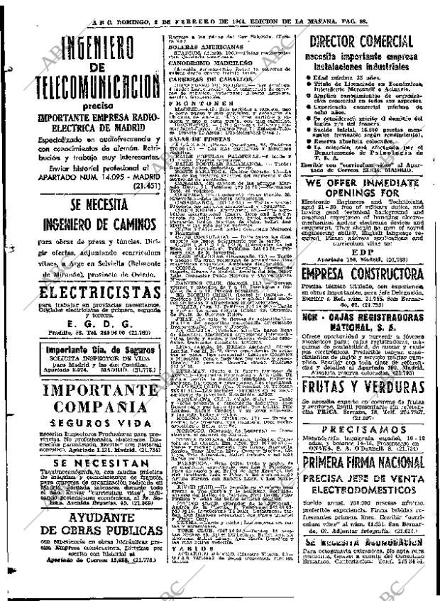 ABC MADRID 02-02-1964 página 98