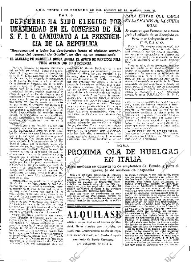 ABC MADRID 04-02-1964 página 35