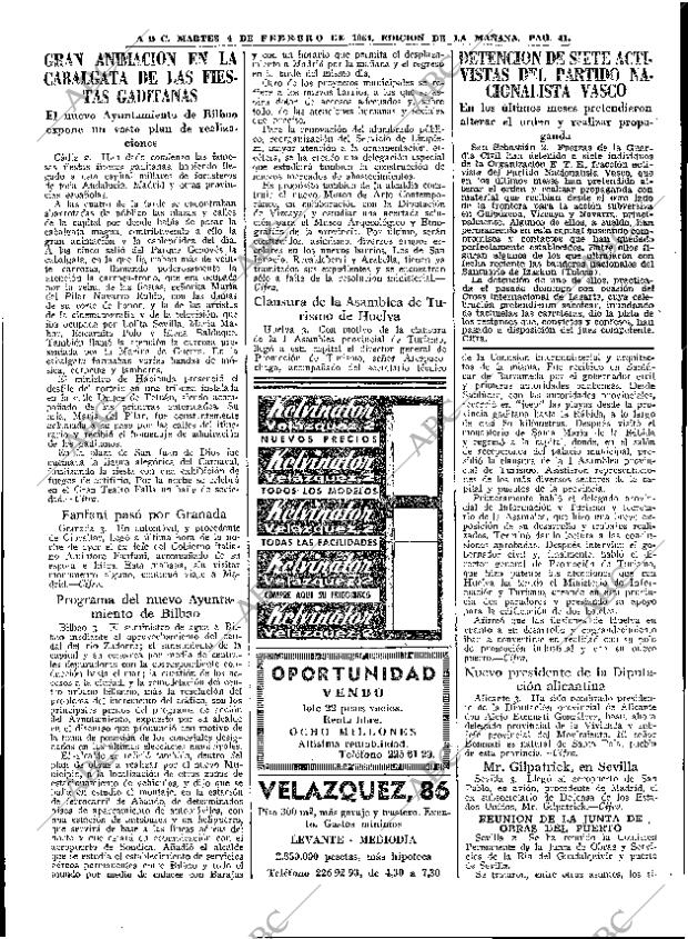 ABC MADRID 04-02-1964 página 41