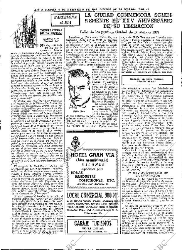 ABC MADRID 04-02-1964 página 43