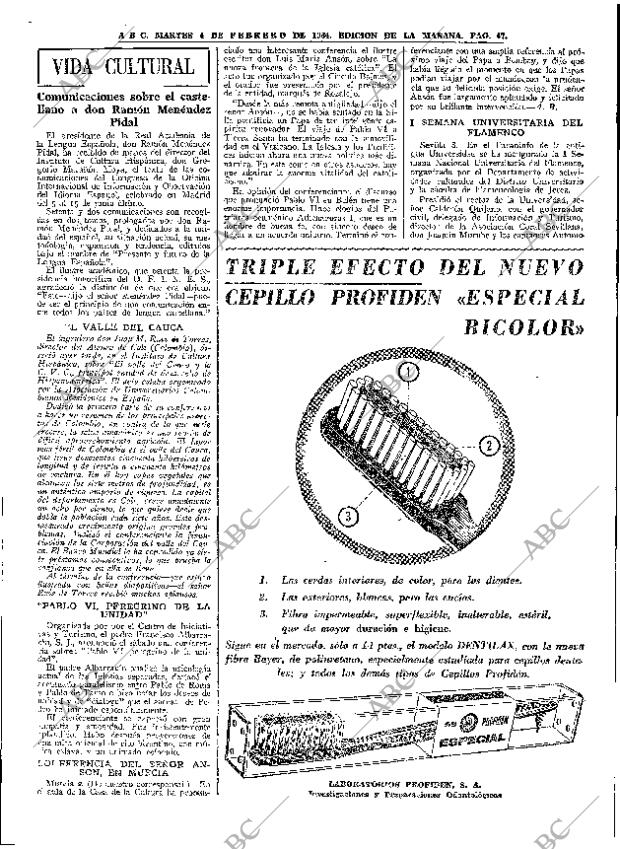 ABC MADRID 04-02-1964 página 47