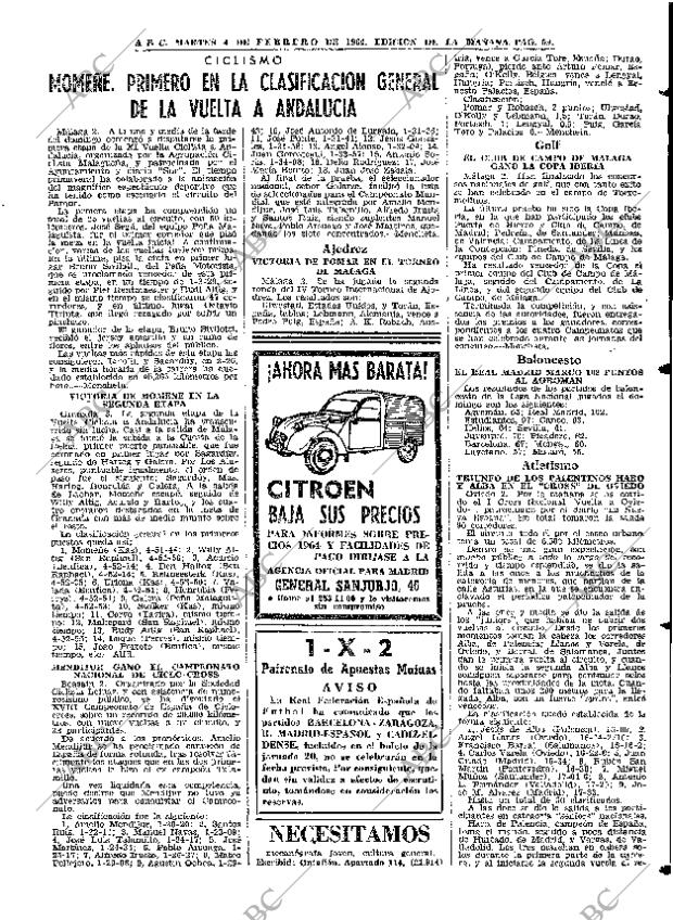 ABC MADRID 04-02-1964 página 59