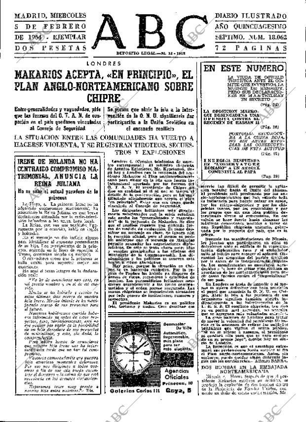 ABC MADRID 05-02-1964 página 23