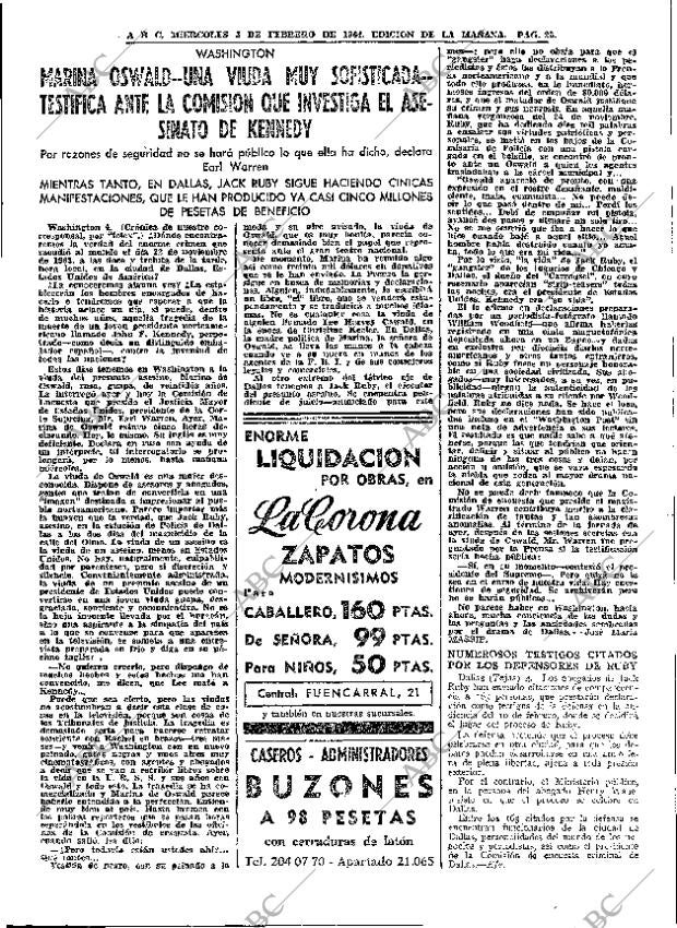 ABC MADRID 05-02-1964 página 25