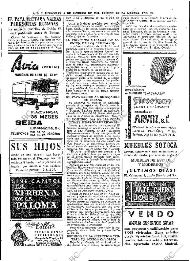ABC MADRID 05-02-1964 página 32