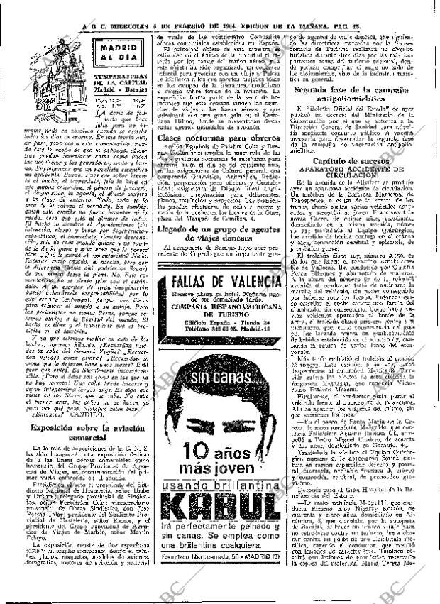 ABC MADRID 05-02-1964 página 45