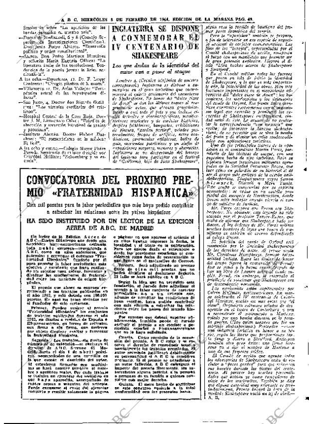 ABC MADRID 05-02-1964 página 49