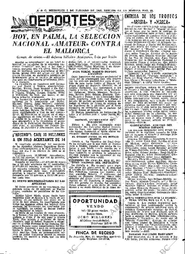 ABC MADRID 05-02-1964 página 53