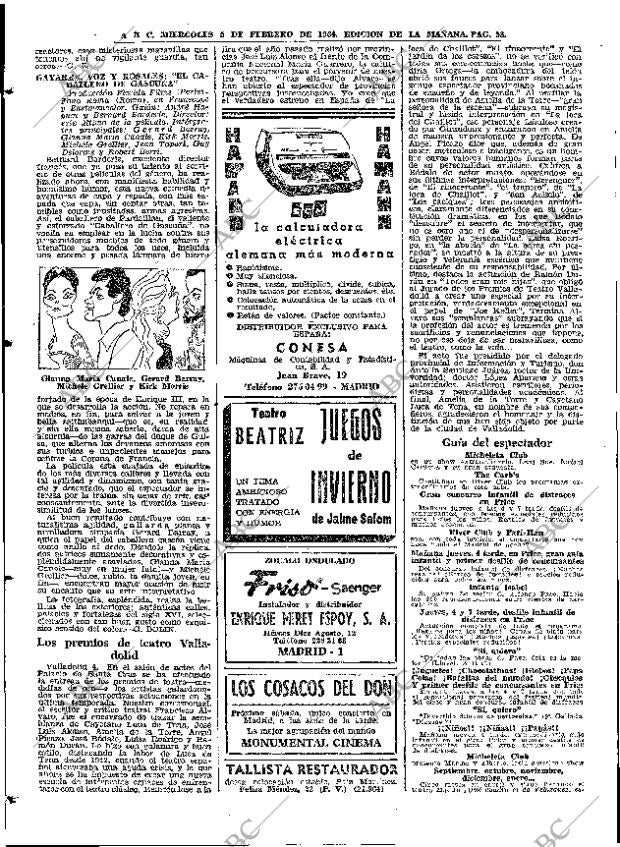 ABC MADRID 05-02-1964 página 58