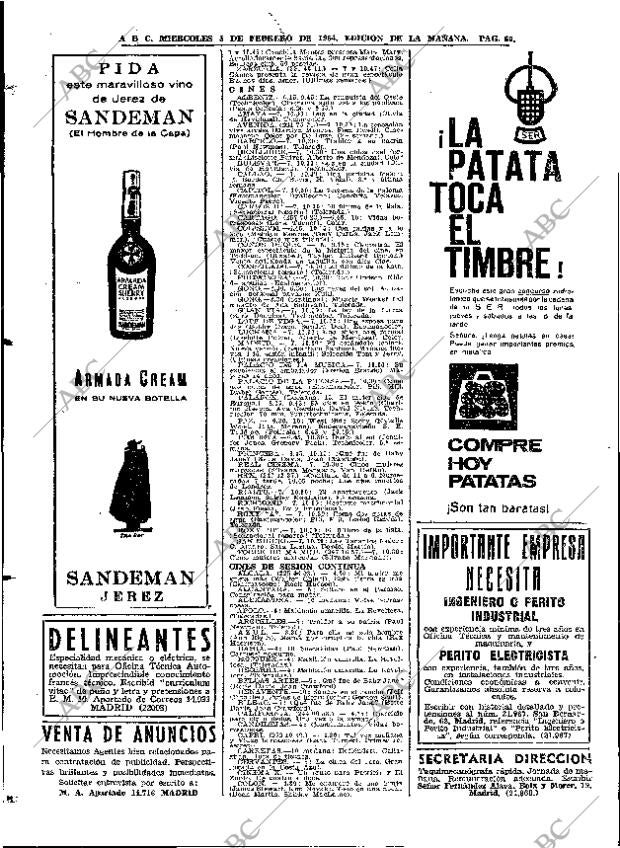 ABC MADRID 05-02-1964 página 60