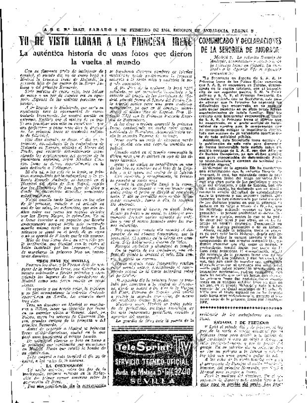 ABC SEVILLA 08-02-1964 página 20