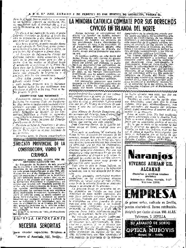 ABC SEVILLA 08-02-1964 página 21
