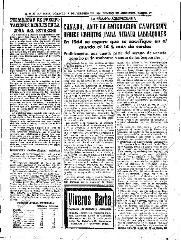 ABC SEVILLA 09-02-1964 página 47