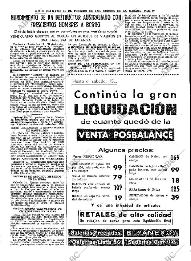 ABC MADRID 11-02-1964 página 37