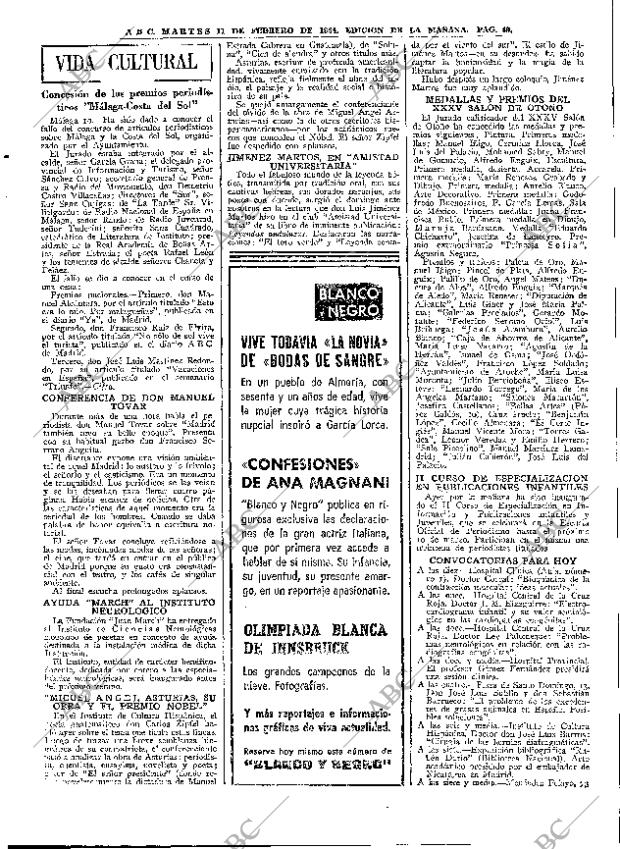 ABC MADRID 11-02-1964 página 49