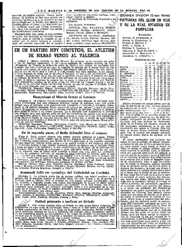 ABC MADRID 11-02-1964 página 54