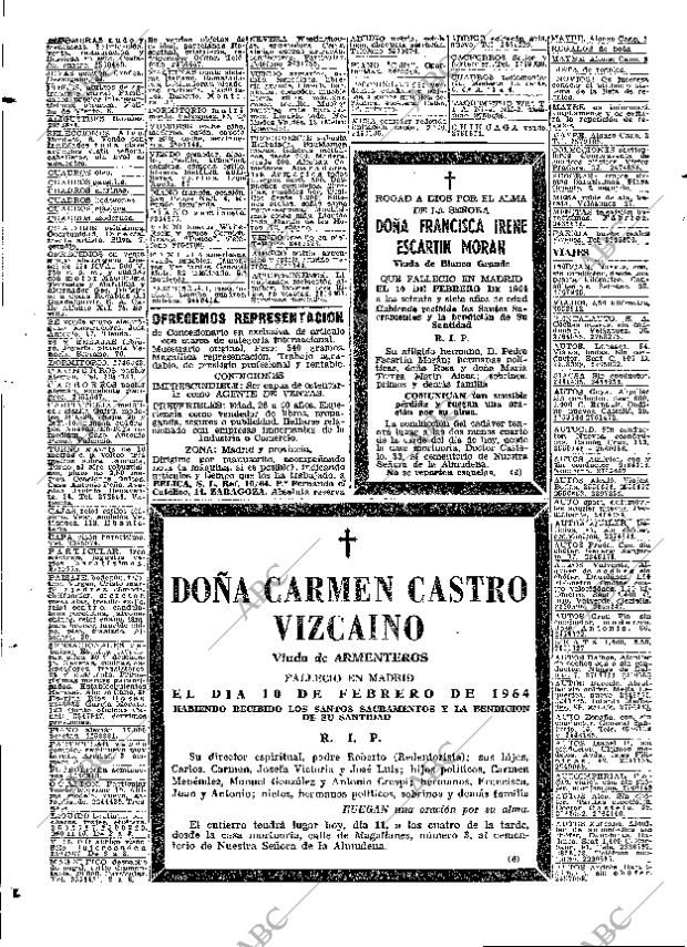 ABC MADRID 11-02-1964 página 70