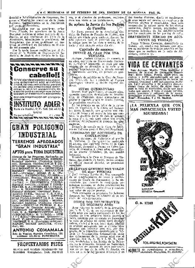 ABC MADRID 12-02-1964 página 52
