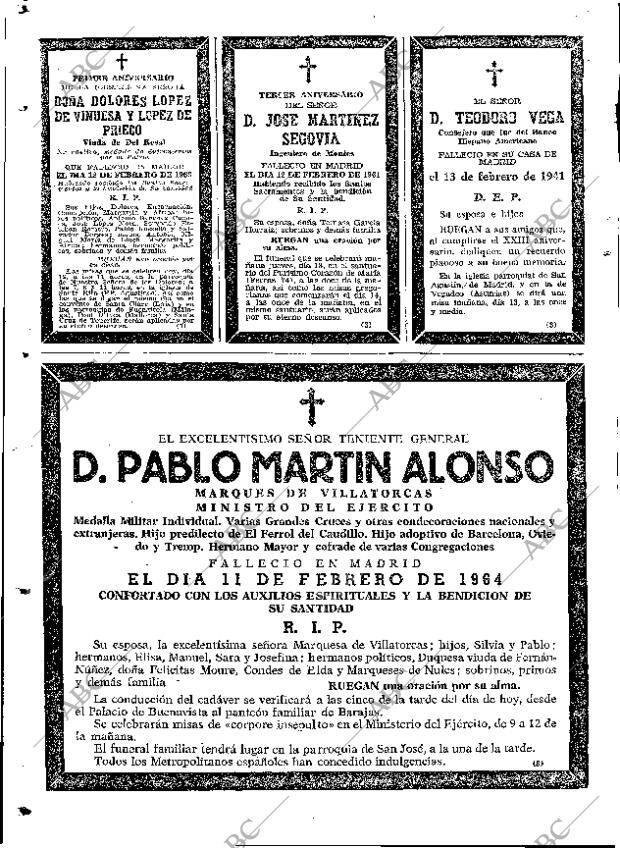 ABC MADRID 12-02-1964 página 74