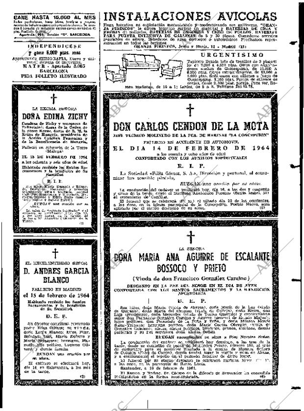 ABC MADRID 16-02-1964 página 109