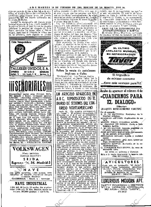 ABC MADRID 18-02-1964 página 38