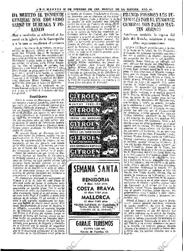 ABC MADRID 18-02-1964 página 43