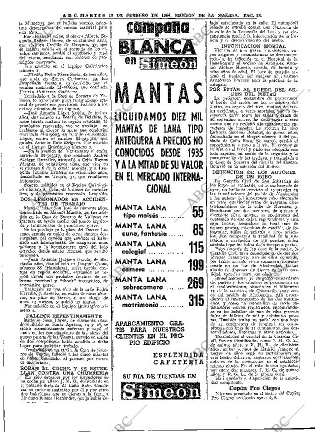 ABC MADRID 18-02-1964 página 52